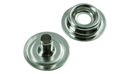 10 mm push button complete (riveting)
