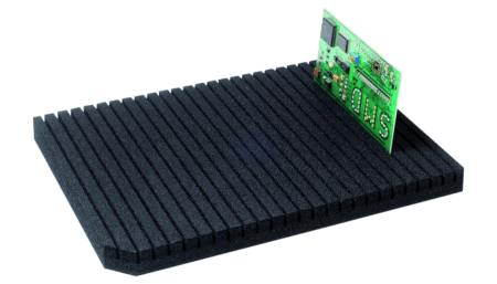 ESD Leiterplattenhalter aus Schaumstoff, 355 x 255 x 25 mm