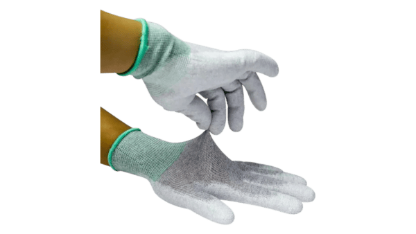 ESD gloves with antistatic palm coating, nylon - Image 2