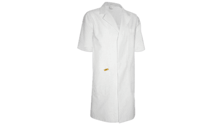 short-sleeved coat, white