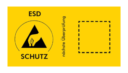 ESD verification symbol in two versions