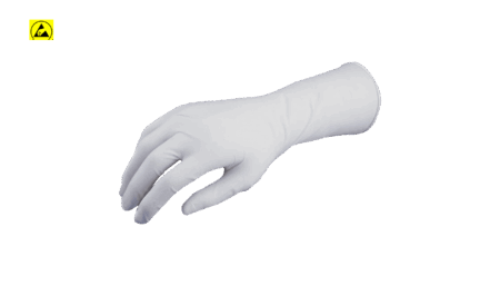 ESD disposable gloves, nitrile, white, 30 cm, 1000 pieces