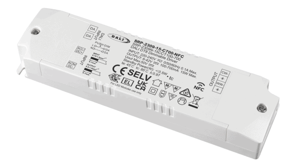 15W DALI2 DT8, Tunable white, Konstantstrom LED Treiber, 100-700mA, NFC