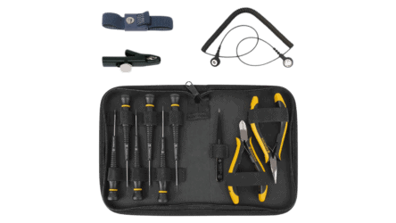 2254 b00 ESD tool set tools cutter tweezers screwdriver grounding PC repair