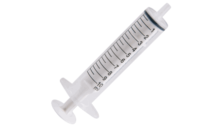 Syringe, empty tip, 10ml, printed scale, (PU=10pcs.)