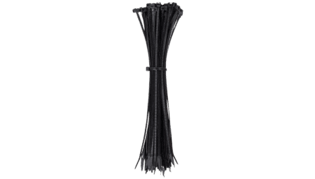 Kabelbinder, 23 KG Zugfestigkeit, 29cm, schwarz, 100 Stk.