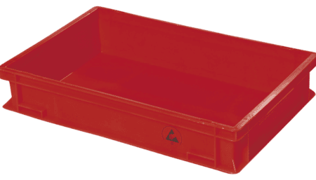 ESD Lagerbehälter rot in verschiedenen Grössen