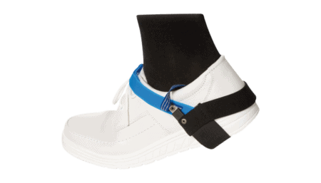 ESD permanent heel strap for men/women with clip fastener