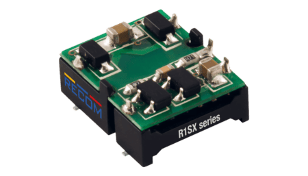 1W DC/DC converter, input 3.3V +/-10%, output 3.3V/303mA, SMD