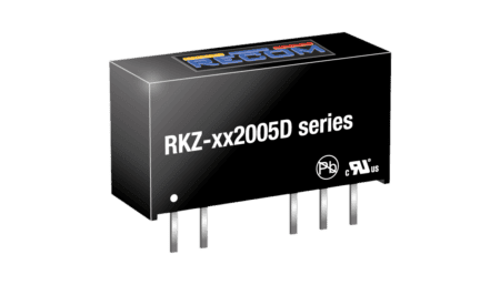 2W DC/DC converter, input 24V, output +20V/50mA;-5V/200mA, SIP7