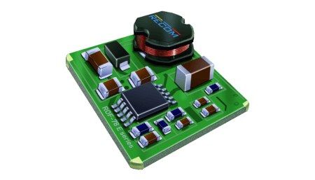 2.5W DC/DC converter, input 9...36V, output 5V/500mA, SMD