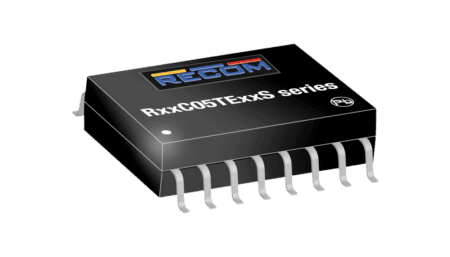 0.5W DC/DC converter, input 4.5...5.5V, output 5V/100mA, SMD