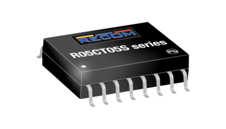 0.5W medical DC/DC converter, input 4.5...5.5V, output 5V/100mA, SMD