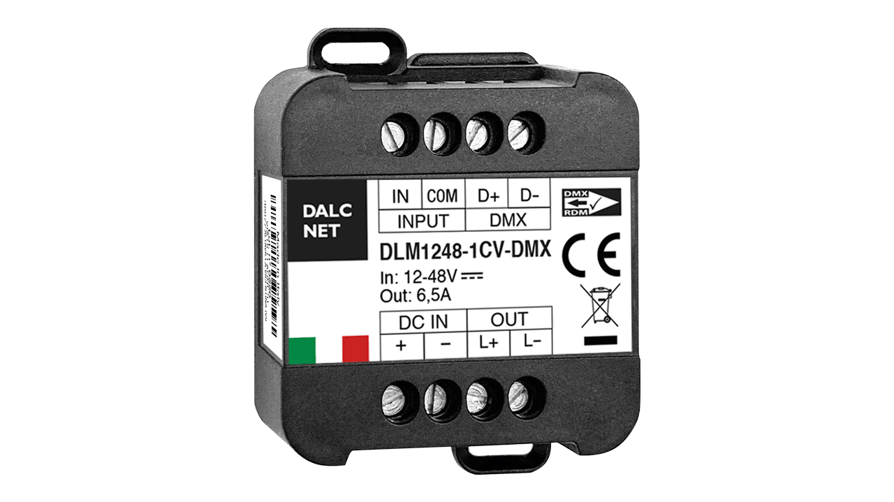 1 Kanal DMX LED Dimmer, Konstantspannung 12-48VDC