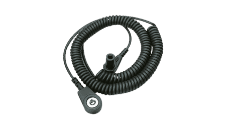 Earthing contact connection angled 4 mm socket