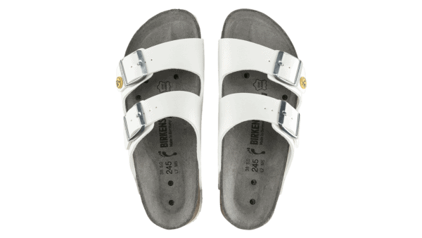 Offene ESD-Schuhe "Arizona Birkenstock", Weiss – Bild 3