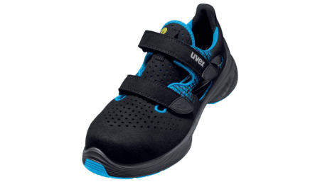 uvex ESD sandal black/blue S1 PUR W11, size 35-48