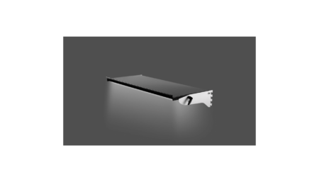 Illuminated adjustable shelf