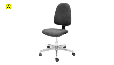 ESD work chair, black, 465 - 550 mm