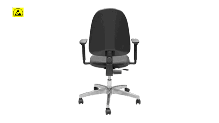 ESD work chair with armrests 3