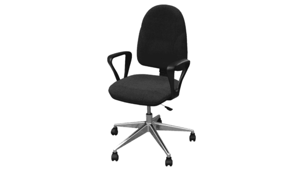 ESD-Arbeitsstuhl mit Armlehnen, schwarz