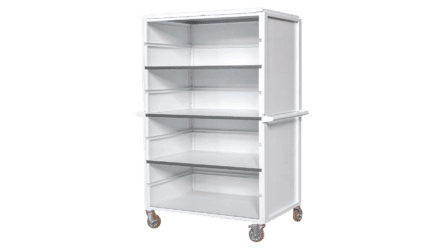 ESD trolley 1850 x 1140 x 815 mm, 4 shelves
