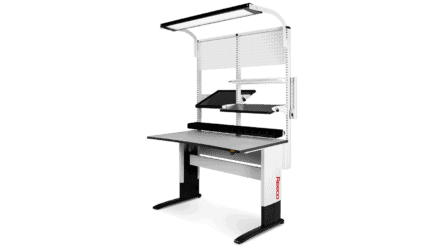 Electrically adjustable ESD table frame Premium example