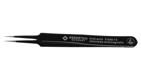 ESD SMD tweezers 110mm shape 5 stainless steel, very pointed