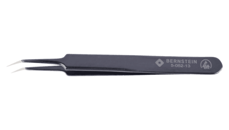 ESD SMD tweezers 110 mm shape 5b stainless steel angle 30° dissipative