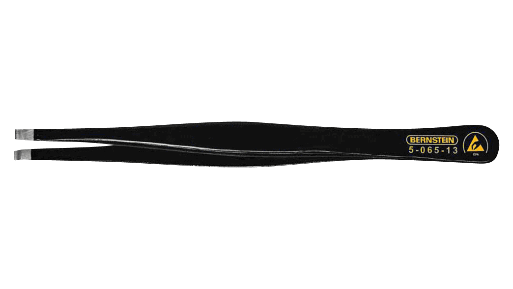 ESD SMD Pinzette 120mm Form 50 Edelstahl Spitze Ø 0,8x3,0mm