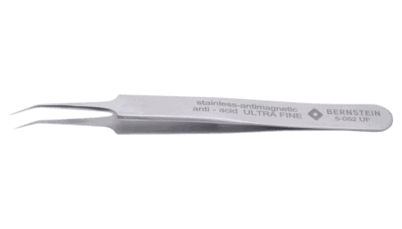 SMD tweezers ULTRA FINE 110mm shape 5b stainless steel angle 30° very sharp
