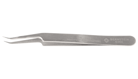 SMD tweezers 110mm shape 5abb stainless steel angle 30° very fine