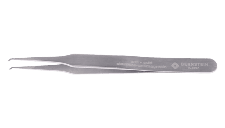 SMD tweezers 120mm shape 12 stainless steel angle 45°