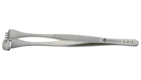 Wafer tweezers 130mm shape 5 DWF with teeth