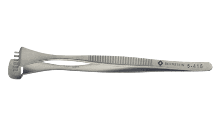 Wafer tweezers 130mm shape 6 DWF with teeth