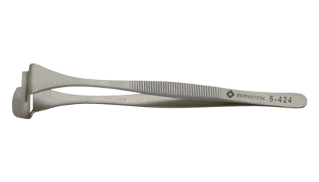 Wafer tweezers 130mm shape 6 DW without teeth