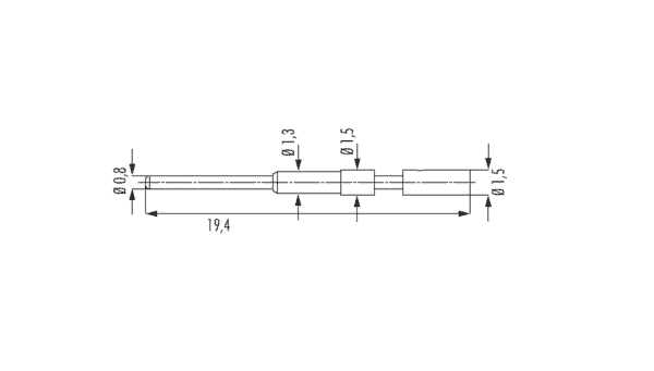 M16 Crimpstift 0.8mm gedreht 7.010.980.801 – Bild 2
