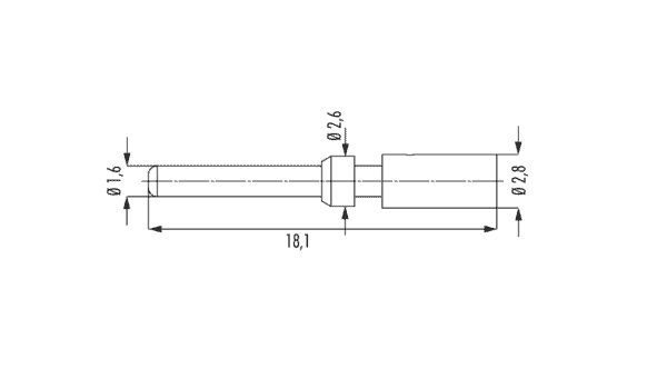 M16 Crimpstift 1.6mm, gedreht 7.010.981.601 – Bild 2