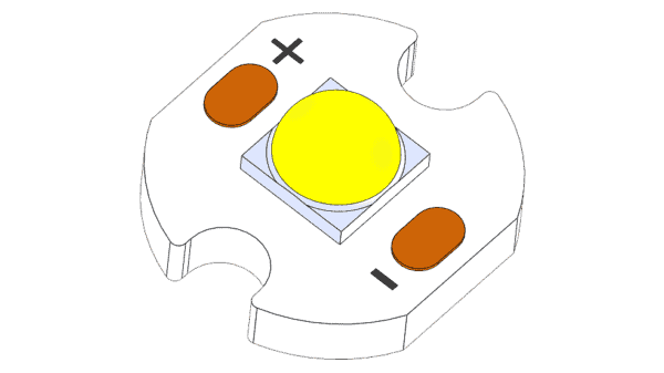LED Star Modul 9.55x9mm / 2700K / CRI>90 / 1LED - Image 4