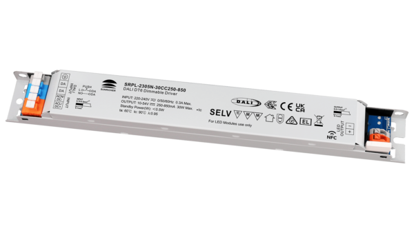 30W DALI2 DT6, AC-PUSH, Linearer Konstantstrom LED Treiber, 250-850mA, NFC – Bild 2