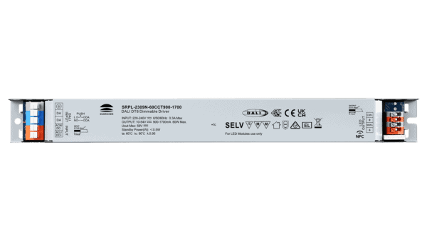 60W DALI2 DT8, AC-PUSH, Tunable white, Linearer Konstantstrom LED Treiber, 900-1700mA, NFC – Bild 3