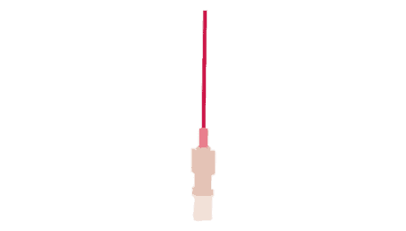 Flexible dosing needles red, 25 gauge (50 pcs)