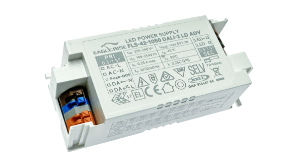 42W LED Treiber Konstantstrom 150-1050mA, 2.5-52Vdc, DALI2, AC Push – Bild 4