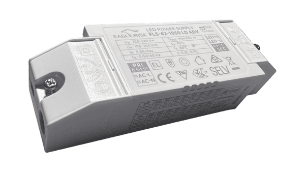 42W LED Treiber Konstantstrom 300-1050mA, 9-52Vdc, mit Side Cover