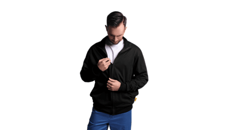Sweat-shirt ESD avec fermeture éclair