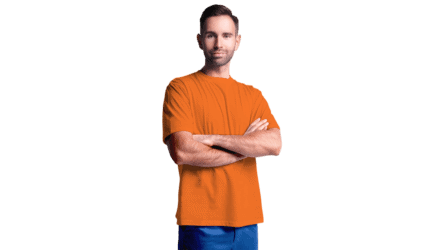 T-shirt ESD pour homme, orange