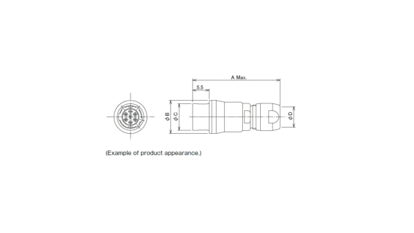 HRS Mini-Kabelsteckverbinder HR10-7J-xx(73) – Bild 2
