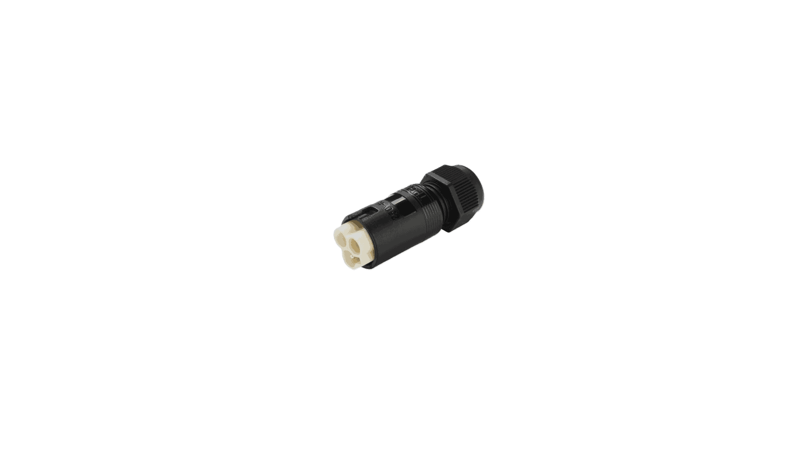 Mini-Rundstecker, 3p, Stecker, Schraubanschluss, 0.5-1.5mm2, D7.0-9.5mm, IP40