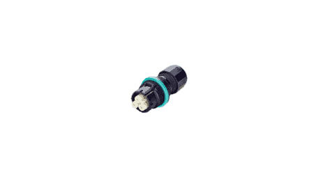 Circular device connector, 3p, socket, screw connection, 0.5-2.5mm2, D7.0-12.0mm, IP66/IP68