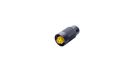 Mini round plug, 2p, plug, screw connection, 0.5-2.5mm2, D7.0-12.0mm, IP66/IP68